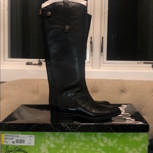 Sam Edelman Penny Black Leather Riding Boot